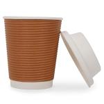 Paper Disposable Ripple Cup with Lid