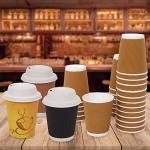 Paper Disposable Ripple Cup with Lid